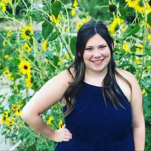 Blue Knee Length Bridesmaid Dress